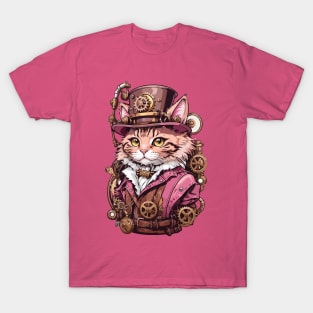 Steampunk, Cat venturer, Victorian Cat T-Shirt